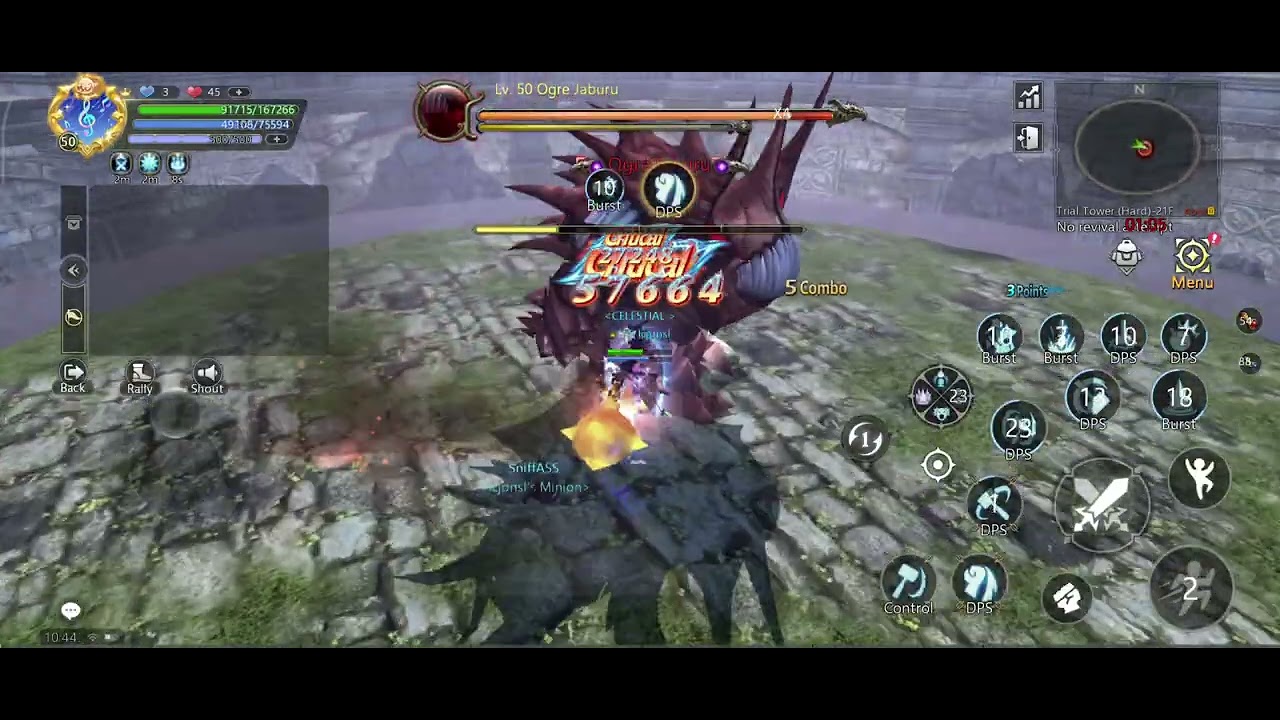 DNM Classic | Tower of Trial ( Hard) Non stop Grind | Barbarian pov