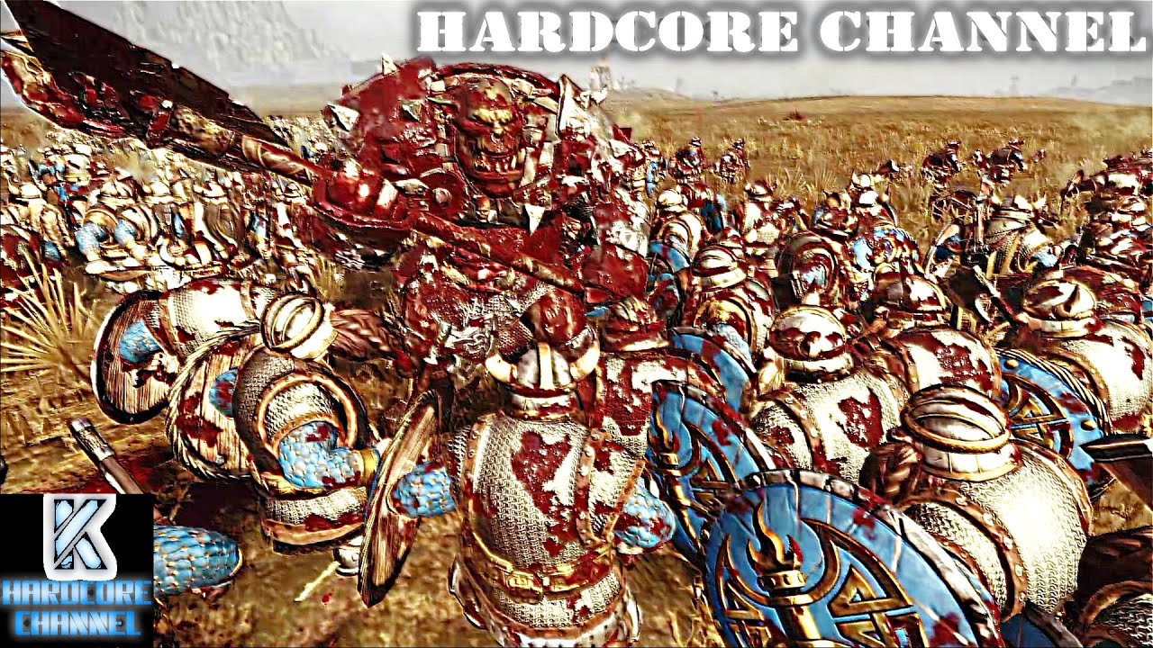 Total War Warhammer - прохождение Hardcore Орки =1= Стальная шкура