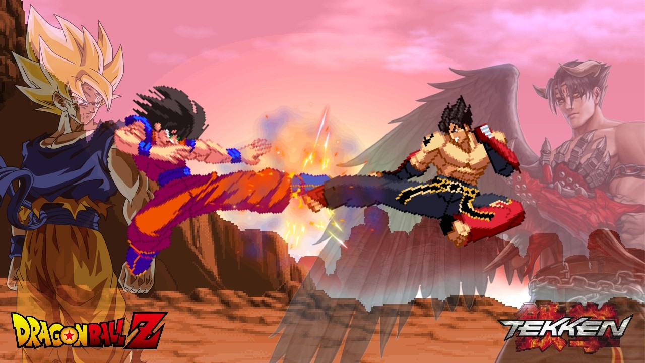 Goku vs Jin Kazama l Transformations l Tekken X Dragon Ball