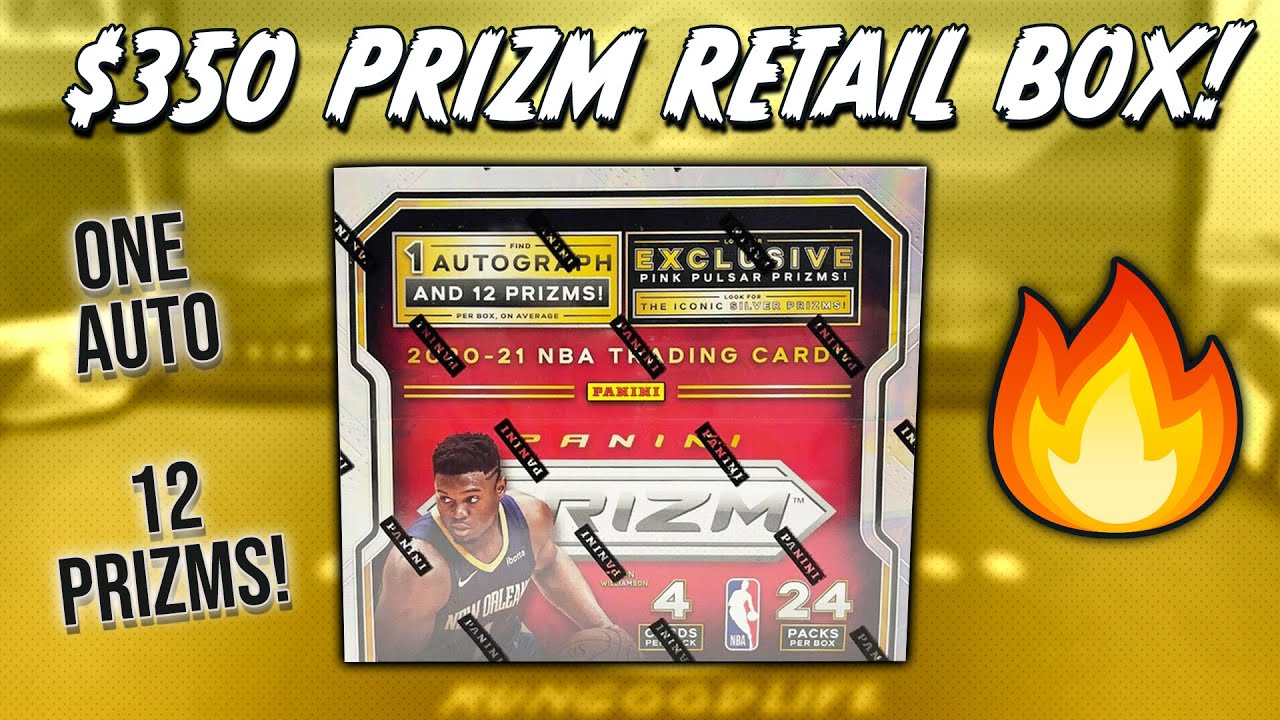 $350 RETAIL BOX! - 🔥 2020-21 PANINI PRIZM NBA 🔥  - 1 Auto + 12 Color Prizms per Box! Lebron!