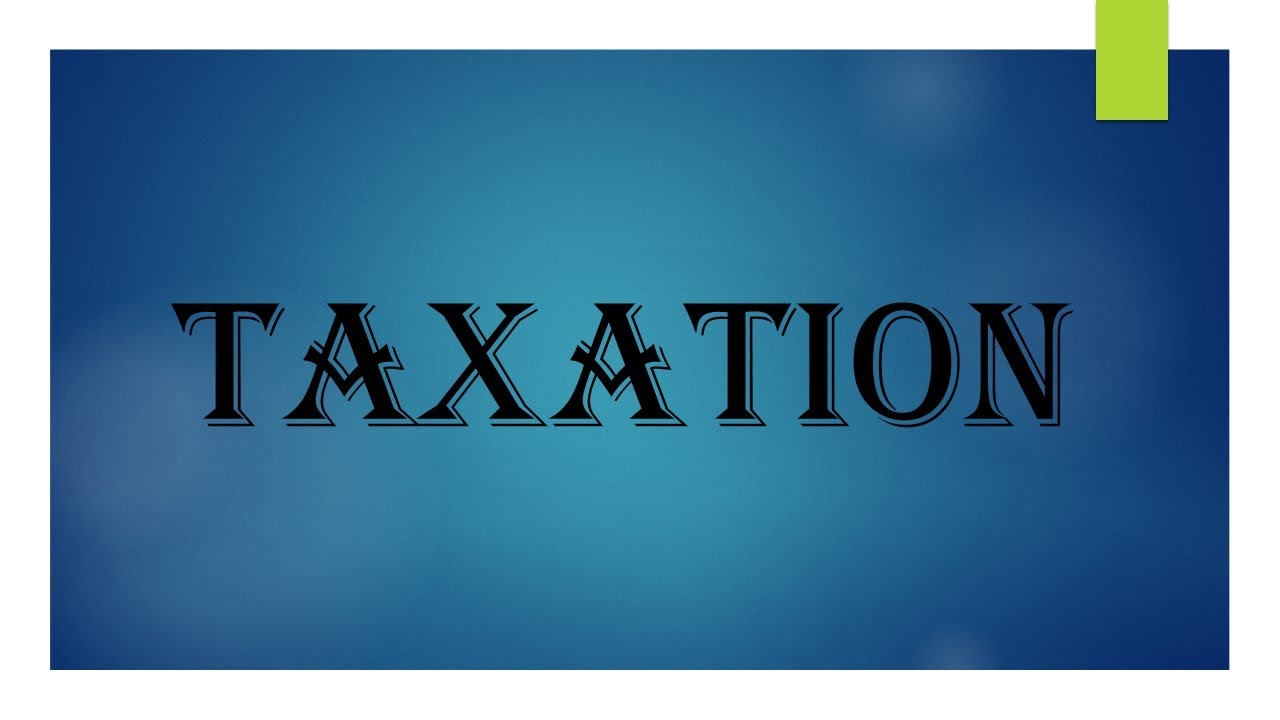 Taxation - Employment Income 1