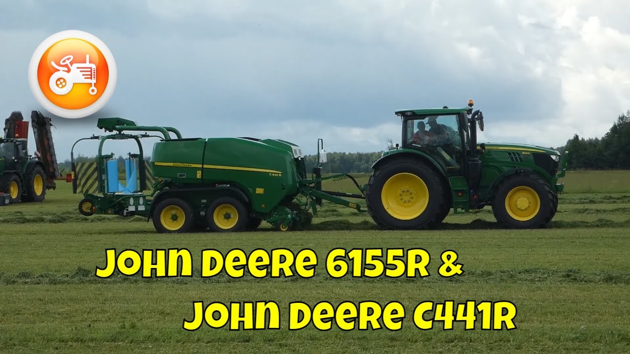 John Deere Demonstrations | John Deere 6155R & John Deere C441R
