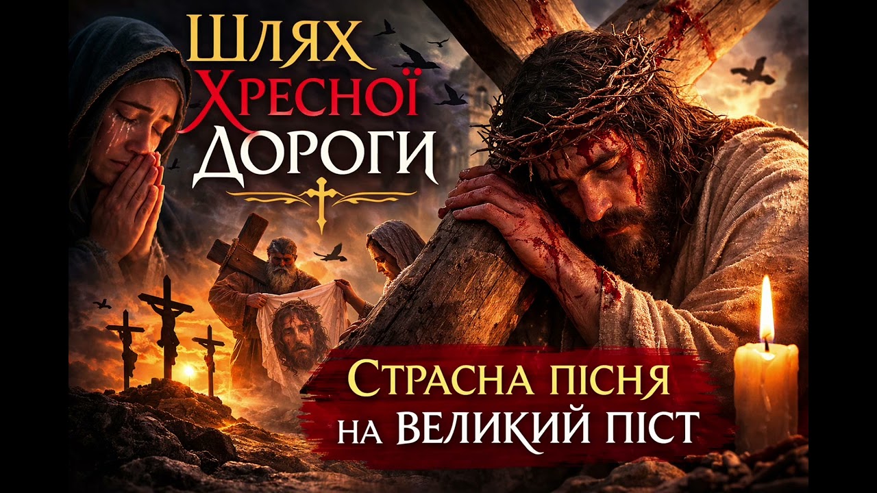Страсна пісня «Хресна дорога» ✝️ Пісня на Великий Піст | Про страждання Ісуса Христа