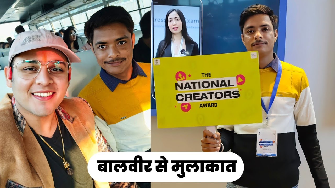 National Creators Awards 2024 | Bharat Mandapam New Delhi | Baalveer Se Mulakat | @Dev Joshi