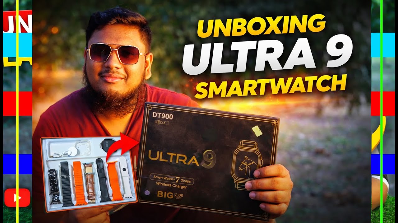 Ultra 9 Smart Watch || 7দিন সাত সাত রকমের🙂#unboxing #trending #viral