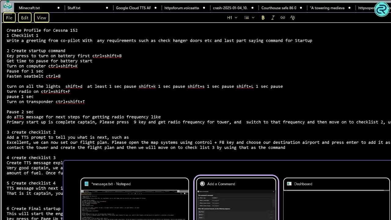 Voice Attack V2 Accessibility Tutorial for adding profiles for Eurofly 3