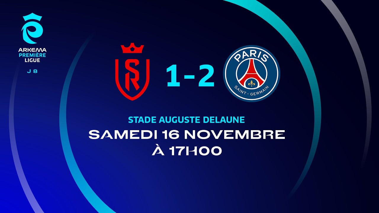 J8 I STADE DE REIMS – PARIS SAINT-GERMAIN (1-2), le résumé I Première Ligue FFF 2024-2025