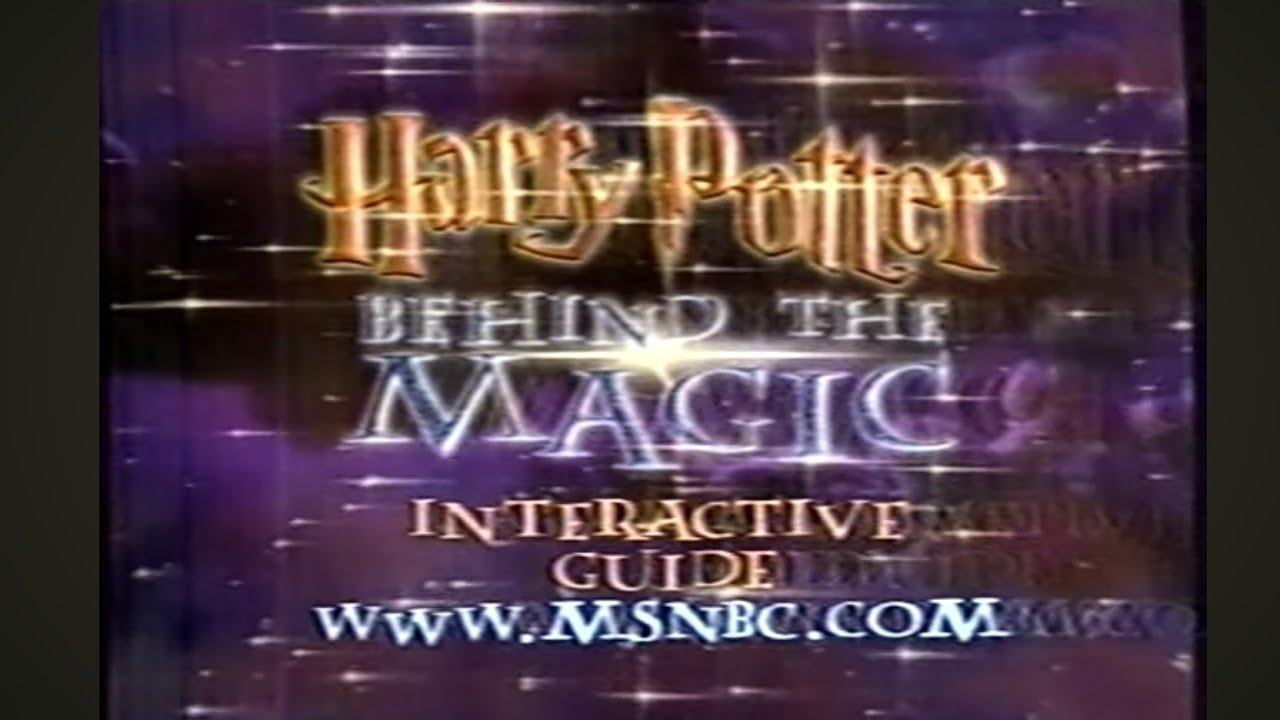 VHS blank tape: NBC/Harry Potter behind the magic full with commercials 11/08/2001