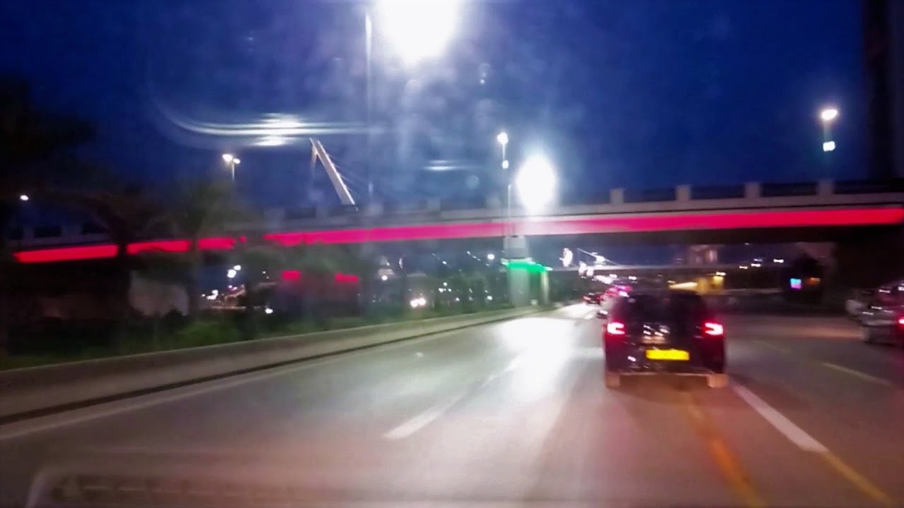 جولة ليلية جميلة في الطرق السيارة للعاصمة الجزائرية ALGIERS TEFOURAH MOHAMMADIA BY NIGHT