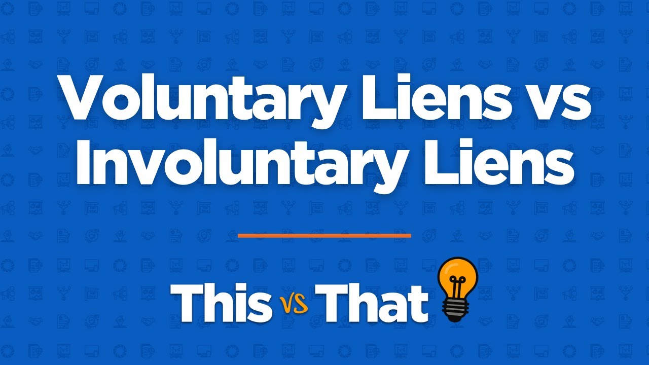 This vs. That: Voluntary vs Involuntary Liens • a Florida Real Estate Exam Tutorial