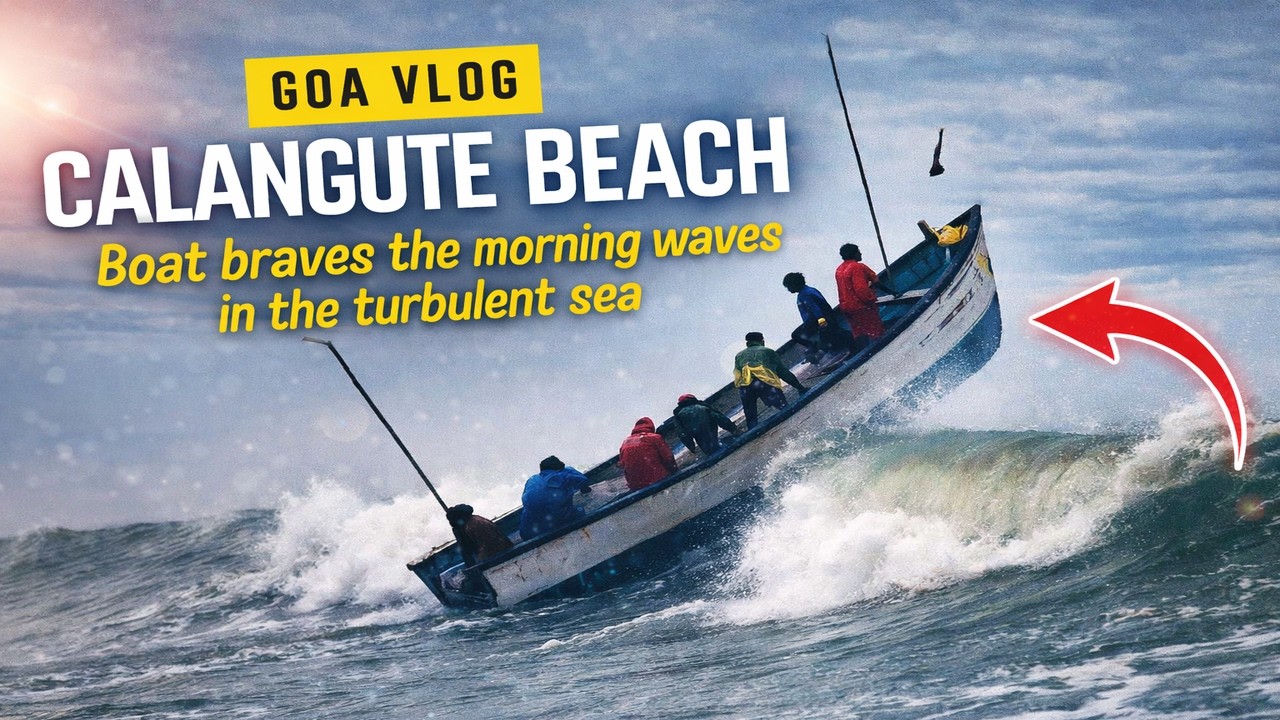 Can This Boat Survive Goa’s Wild Waves? | Calangute Beach