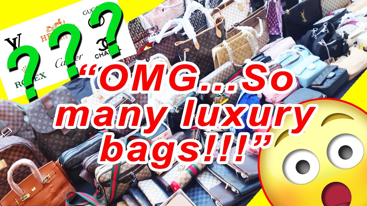 WOW...Replica/Fake Designer Handbags/Purses on NYC Canal Street - Dior, Louis Vuitton, Gucci, Chanel