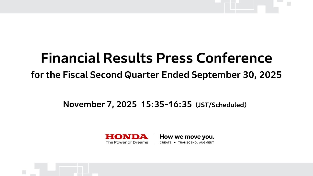 Financial Results Press Conference for the Fiscal Second Quarter Ended September 30, 2025