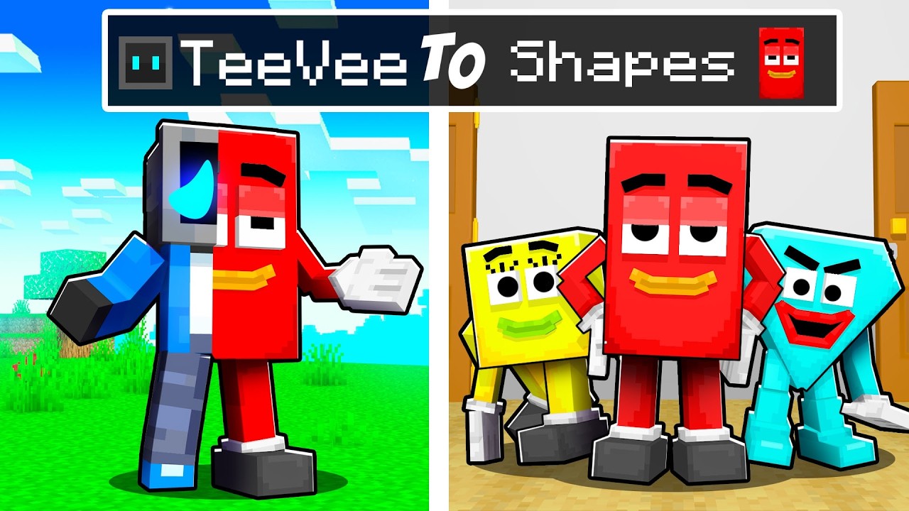 From TeeVee to Save the Shapes in Minecraft!