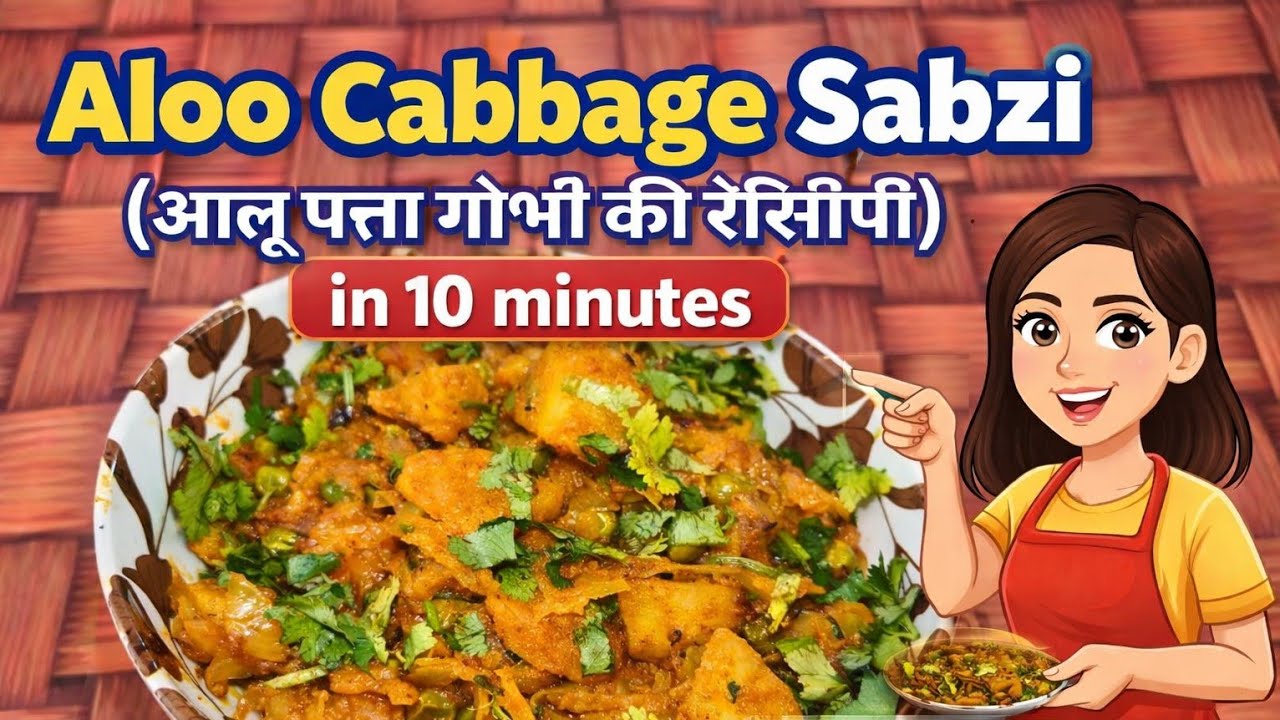 पत्ता गोभी की सूखी सब्जी बनाने का सबसे आसान तरीका | Cabbage Recipe Indian Style