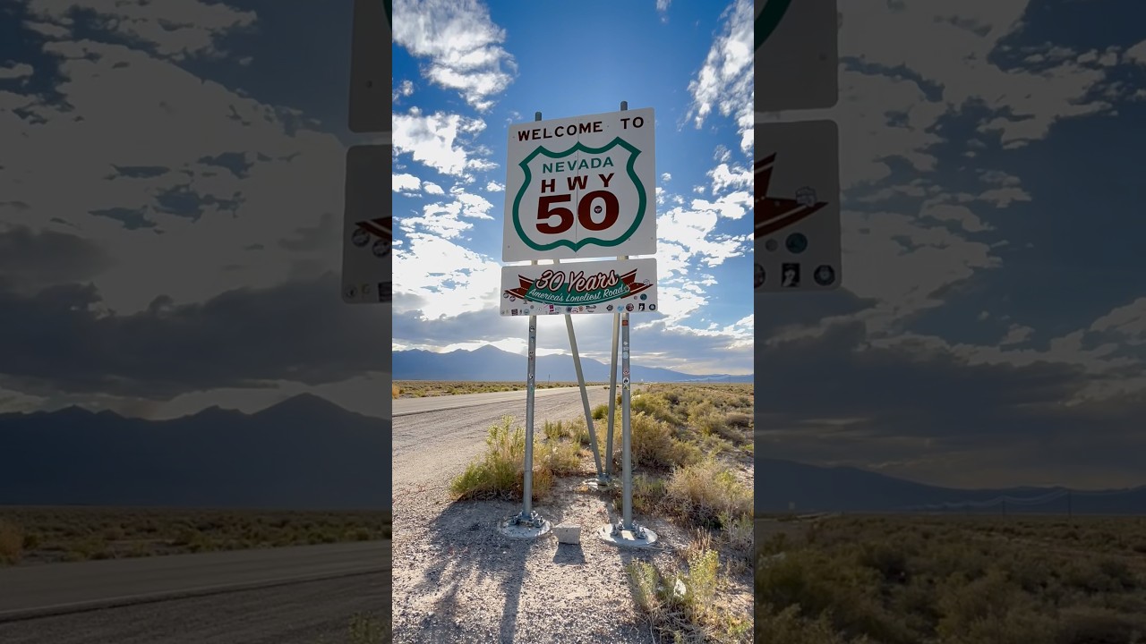 Loneliest Road in America 🇺🇸 - Highway 50 🛣️ - 400 miles across the state of Nevada 🏜️