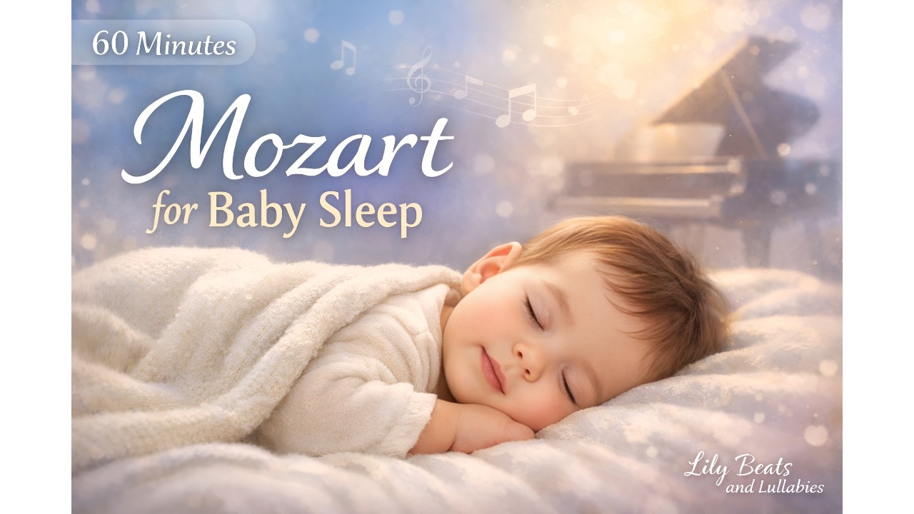 60 Minute Lullaby 🎶 Baby Sleep Music Mozart 💫 Deep Calm Night Music 🌛