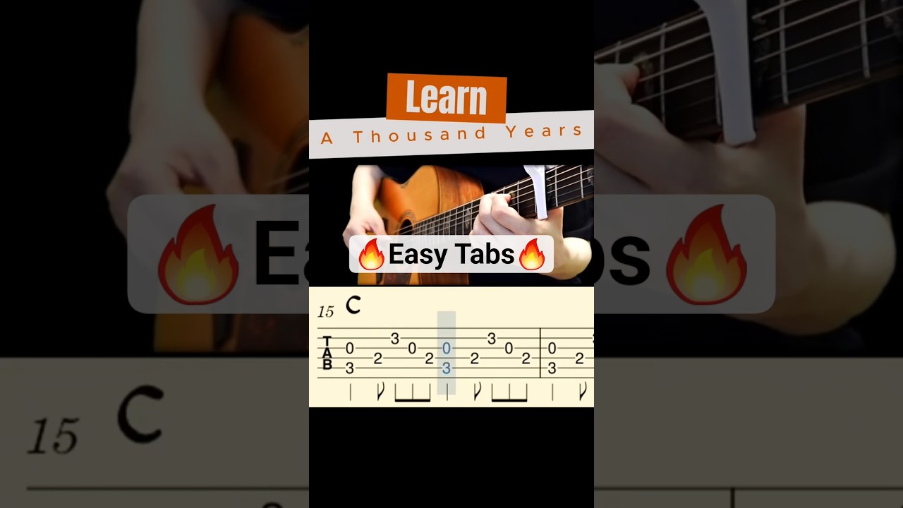 A Thousand Years🔥Easy TabsㅣFingerstyle Guitar