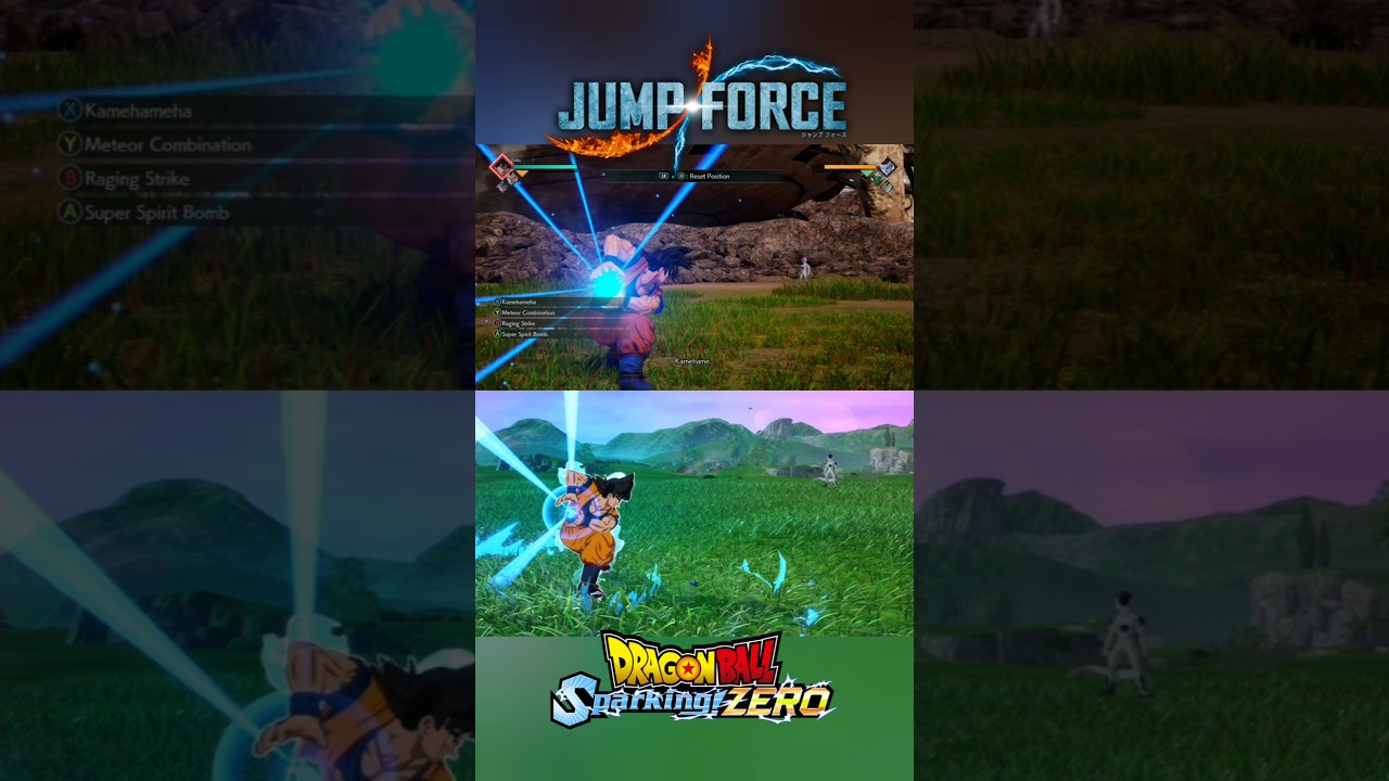 Goku Kamehameha Comparison | Sparking Zero VS Jump Force