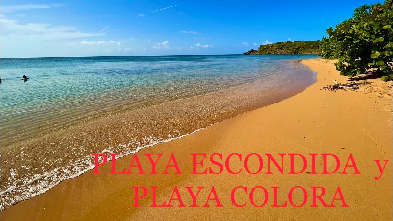 PLAYA ESCONDIDA y PLAYA COLORA EN FAJARDO, PUERTO RICO 🇵🇷 🏖🌊.