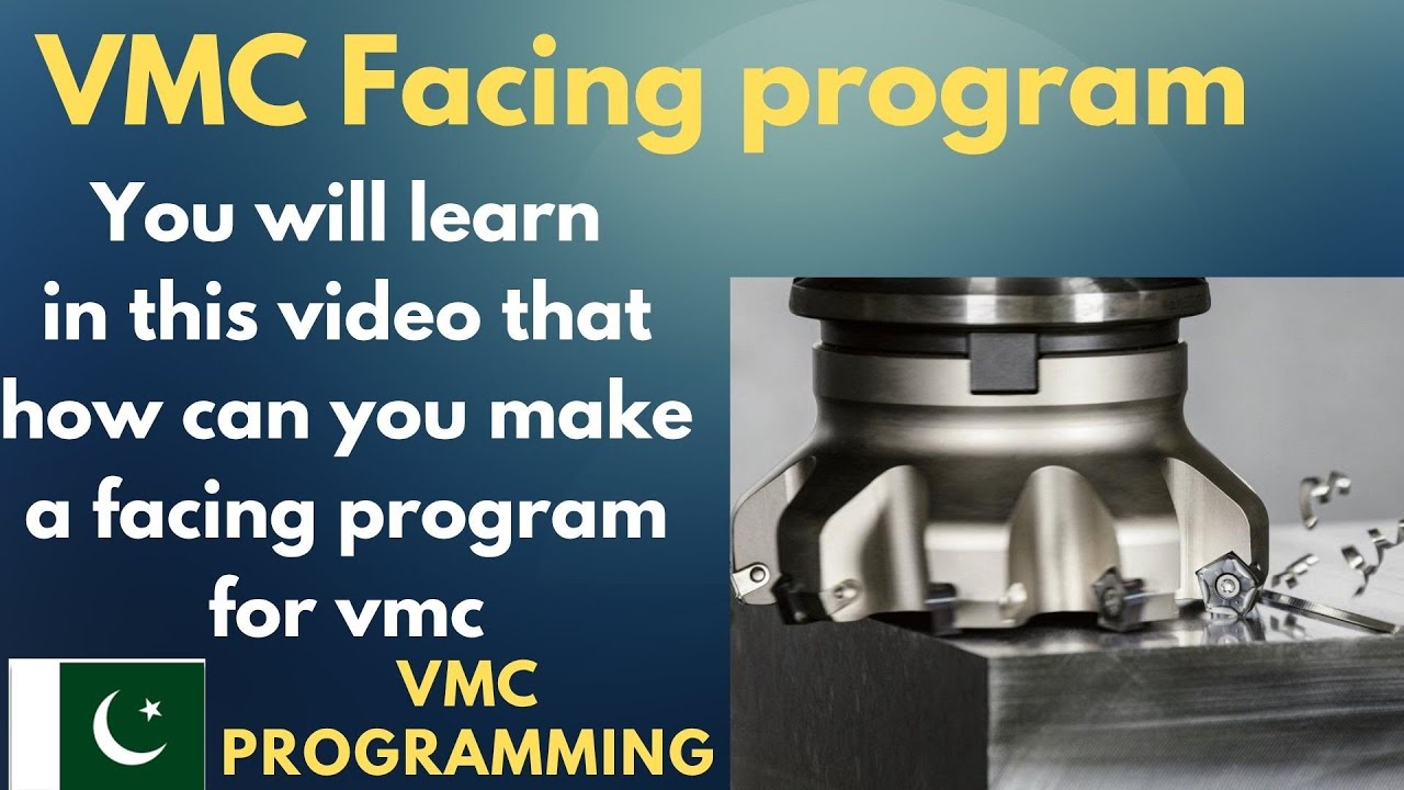 vmc face milling program/top milling program vmc/vmc facing program/face milling programing/facing