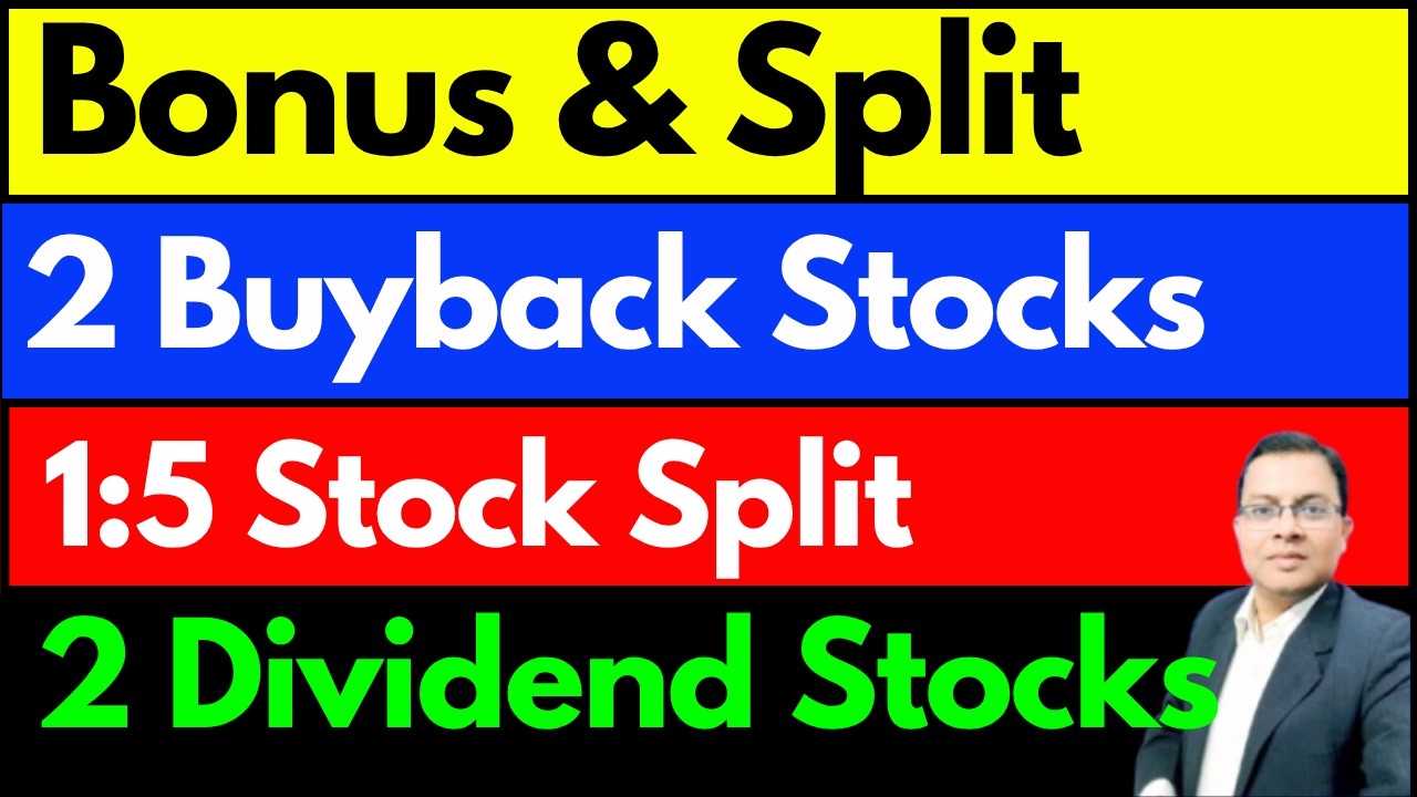 Bonus & Split Stocks I 2 Buyback Stock list I Dividend Stocks I Tips music buyback