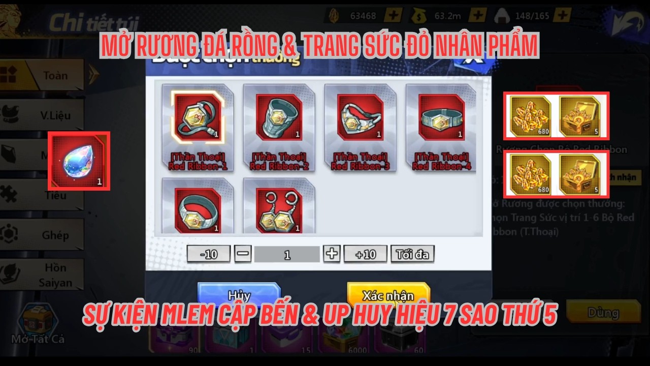 COMBO THỨC TỈNH #64 - Full KỲ CẢNH mở ts đỏ & Quay 500 vé lụm huy hiệu 7 sao thứ 5 - Nhân phẩm nổ hũ