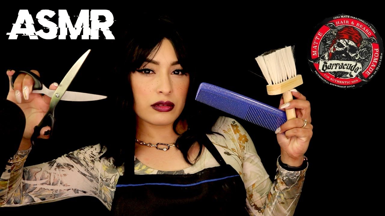 ¡Bienvenido a mi 💇‍♂️ BARBER SHOP! I 💦 CORTE DE ✂ CABELLO con MOUTH SOUNDS I Ges ASMR
