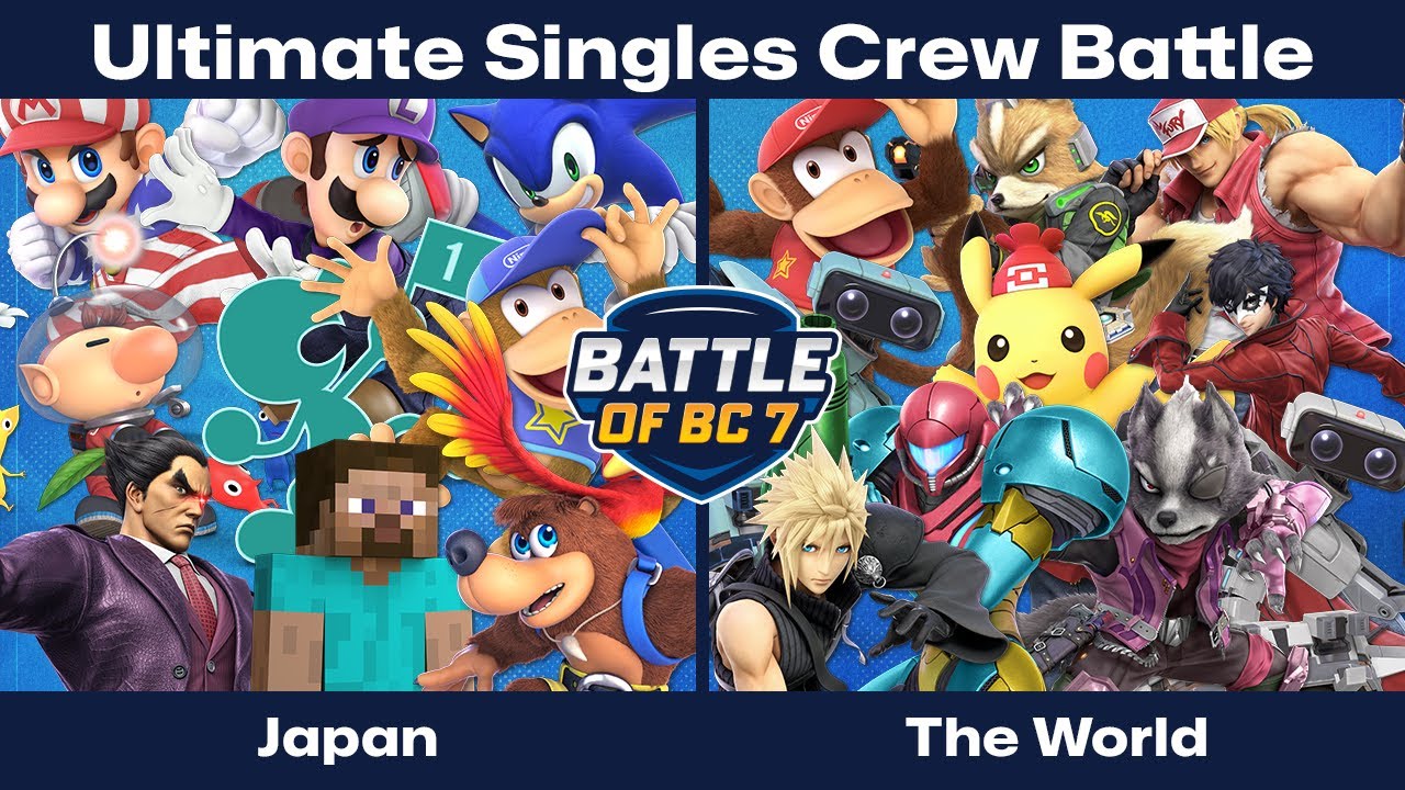 Japan vs The World - Crew Battle - Smash Ultimate | BoBC7