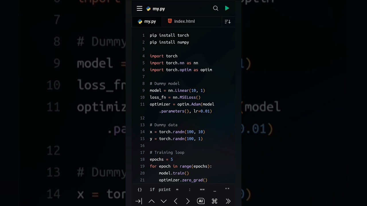 🔥 Train Neural Network with PyTorch in Just 10 Lines!