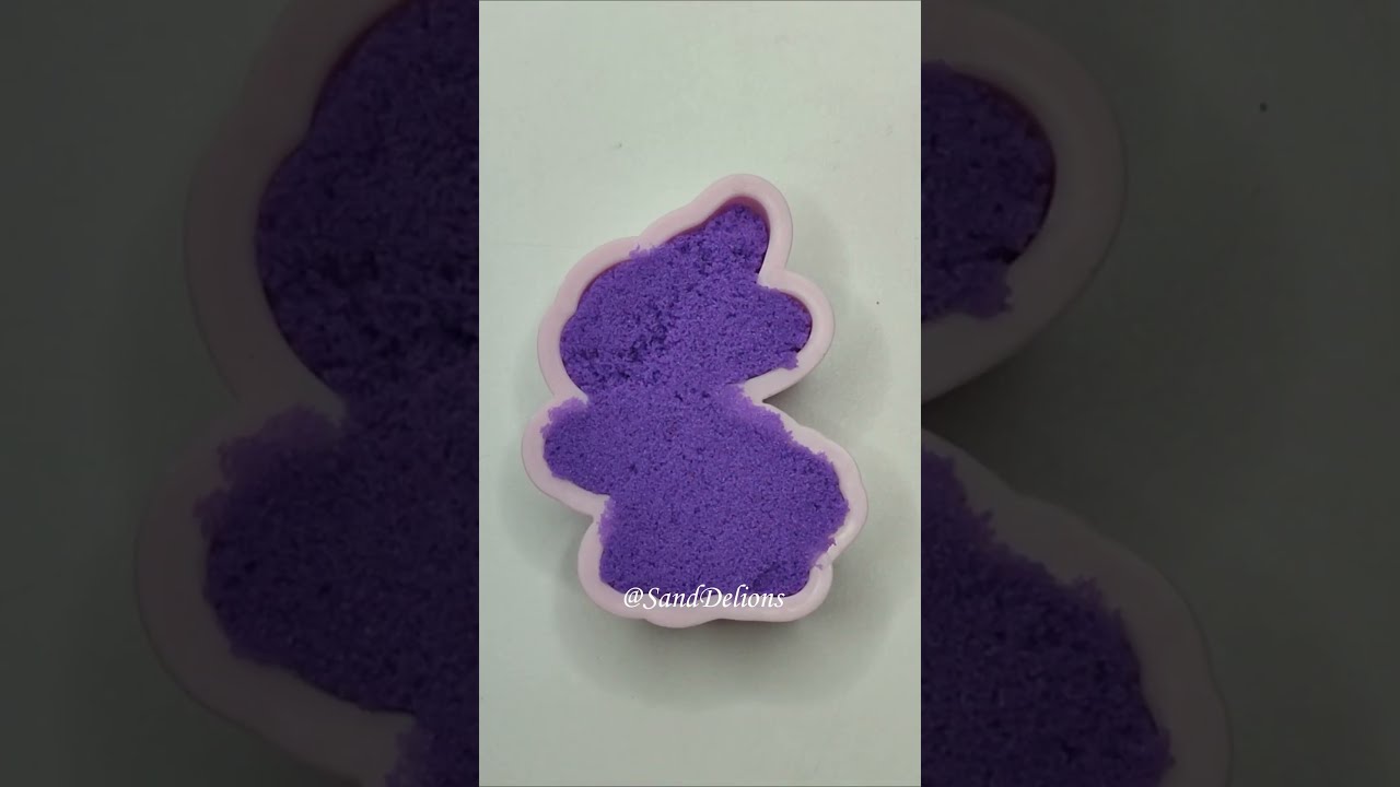 Relaxing Kinetic Sand - 83 #2023 #relaxing #asmr #kineticsand #satisfying #animals #purple #rabbit