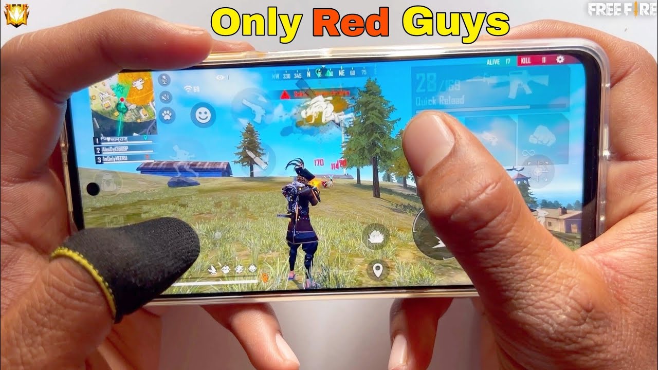 Poco M4 pro 5G free fire gameplay test with 2 finger handcam only headshot gameplay