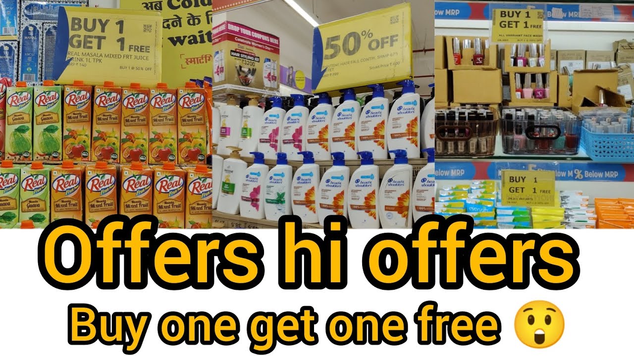 Reliance smart Bazar offers Buy one get one free😲#vlog18 #offers #viral #sale #trending #smartbazzar