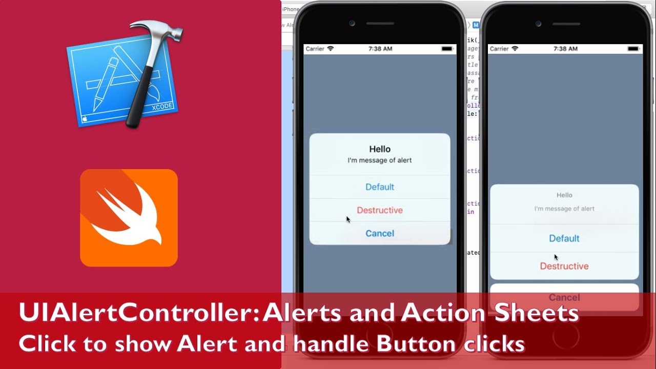 UIAlertController: Alerts and Action Sheets iOS | Xcode | Swift
