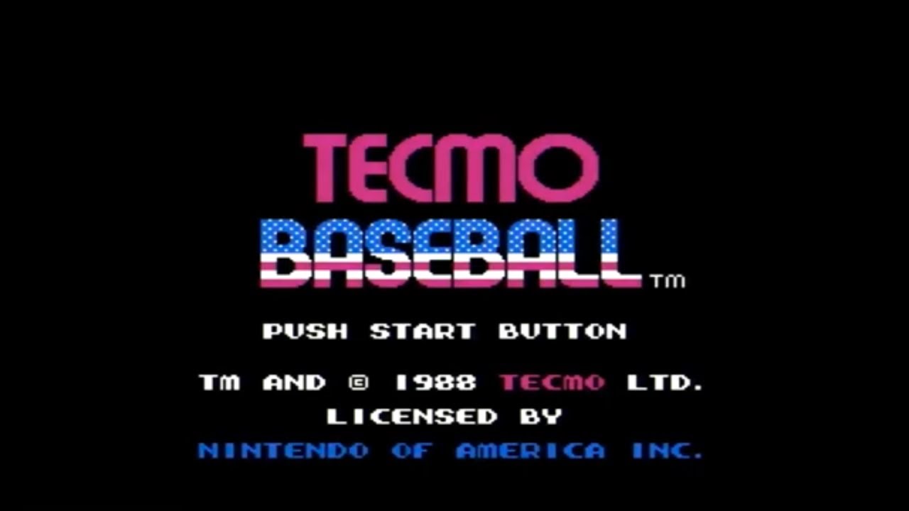 Tecmo Baseball (NES) Gameplay