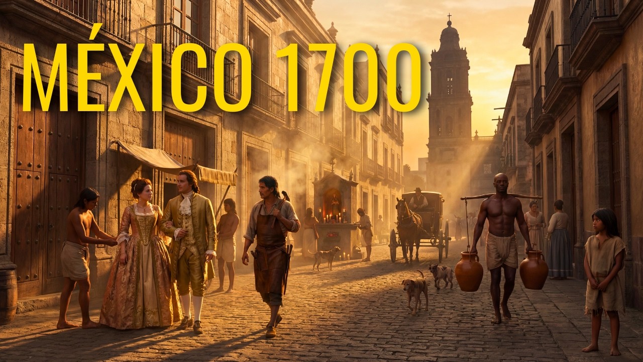 Ciudad de México 1700: La vida REAL en la Nueva España (Recreación con IA)