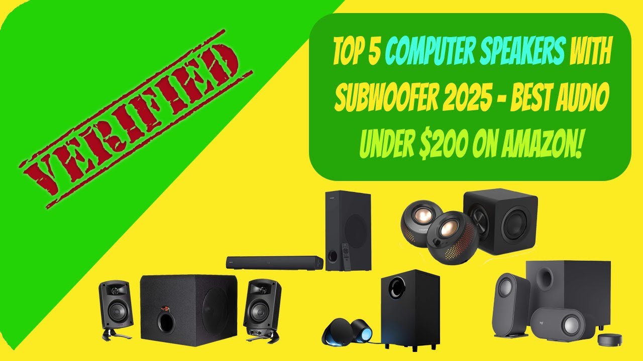 Verified Buys  -  🏆Top 5🏆 Computer Speakers with Subwoofer 2025 | Best Audio Under $200 on Amazon!