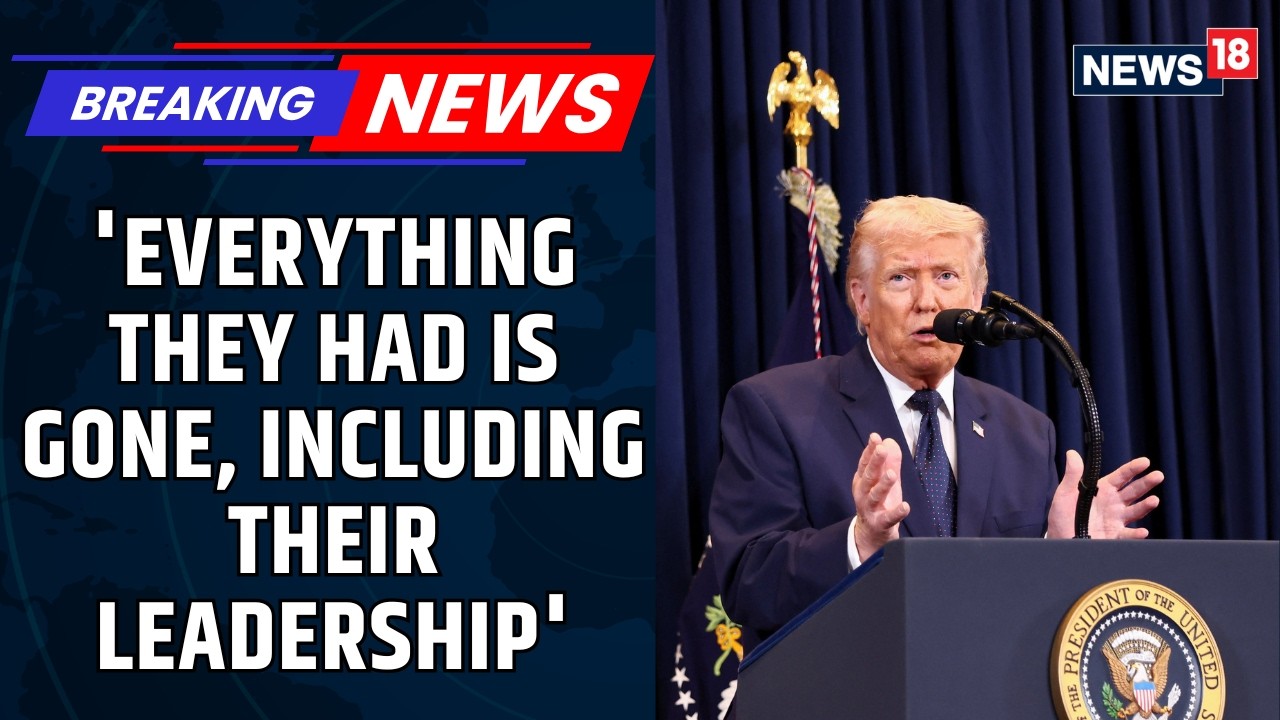 Trump's Big Statement On War With Iran: Their Navy, Army, Fighter Jets All Are GONE! | News18