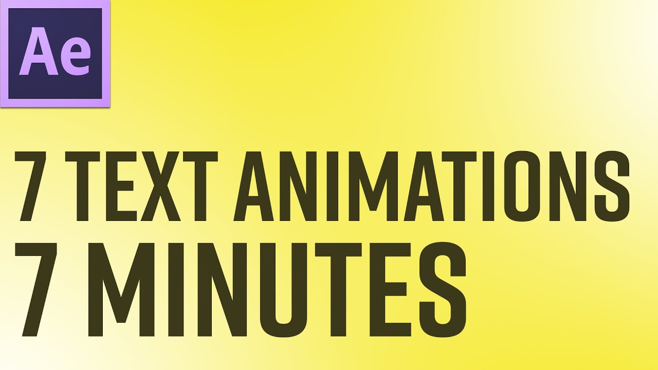 Become a master of After Effects Text Animation (EASY)