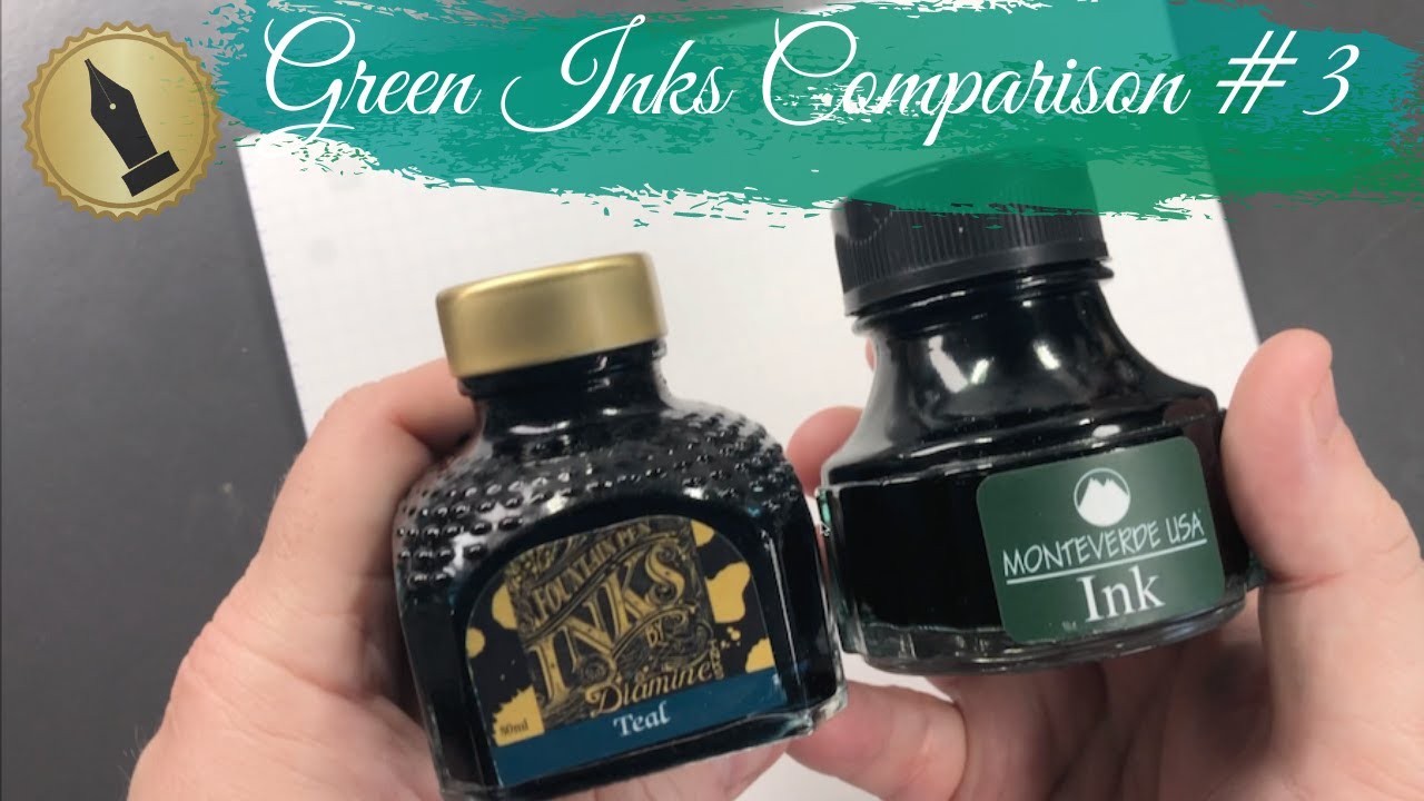 Green Inks Comparison #3