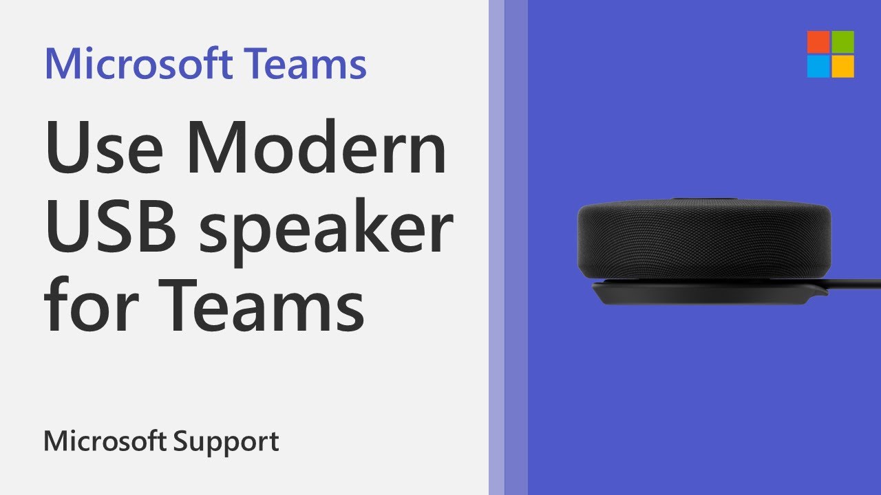 How to use Microsoft Modern USB-C Speaker with Teams | Microsoft
