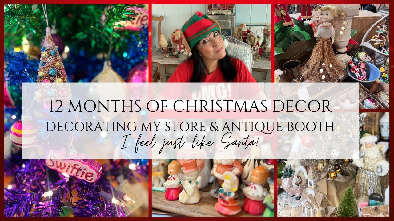 Finally get to decorate after buying Christmas decor and ornaments all year long!