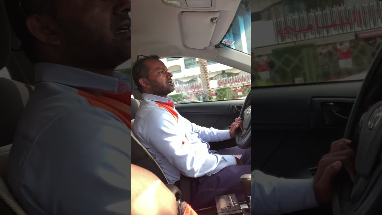 Dubai taxi driver speaking tagalog