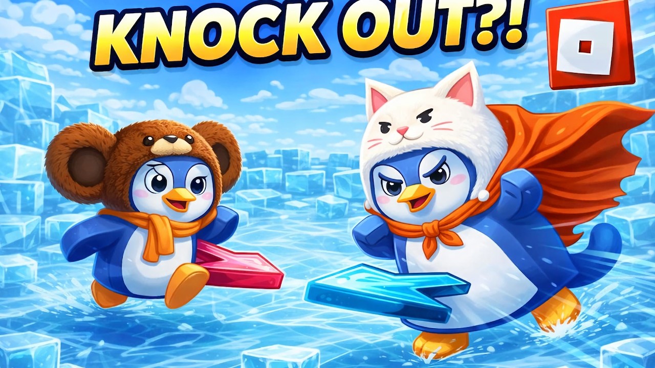 KNOCKOUT BRAINROT ICE OBBY IS IMPOSSIBLE! 🐧❄️| Roblox