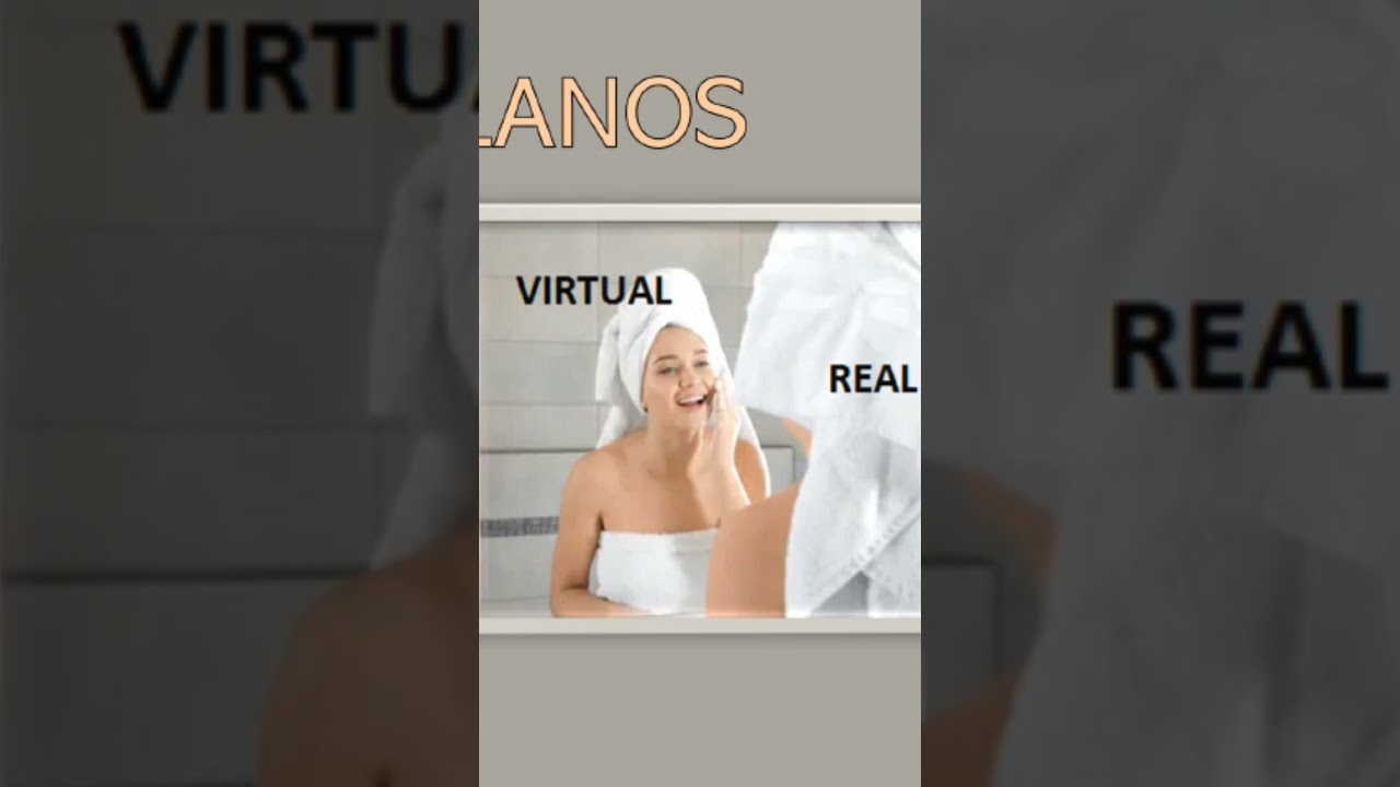 Imagen Virtual y Real en un Espejo Plano #shorts  #youtubeshorts