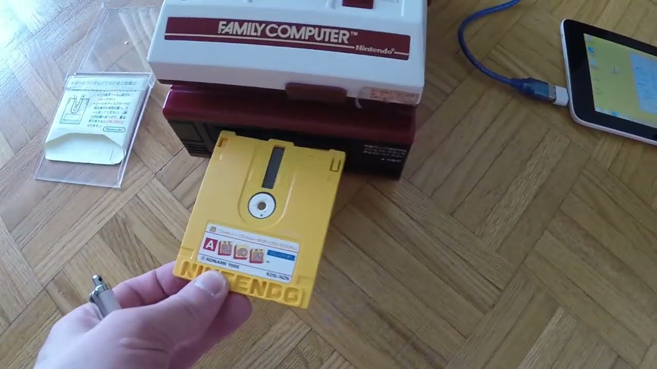 Famicom Disk System FDSStick w/ Windows Tablet