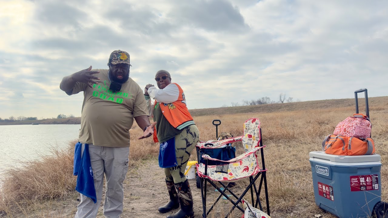Fishing With GDAD is live! Out here in these winds chasing these Crappies!!