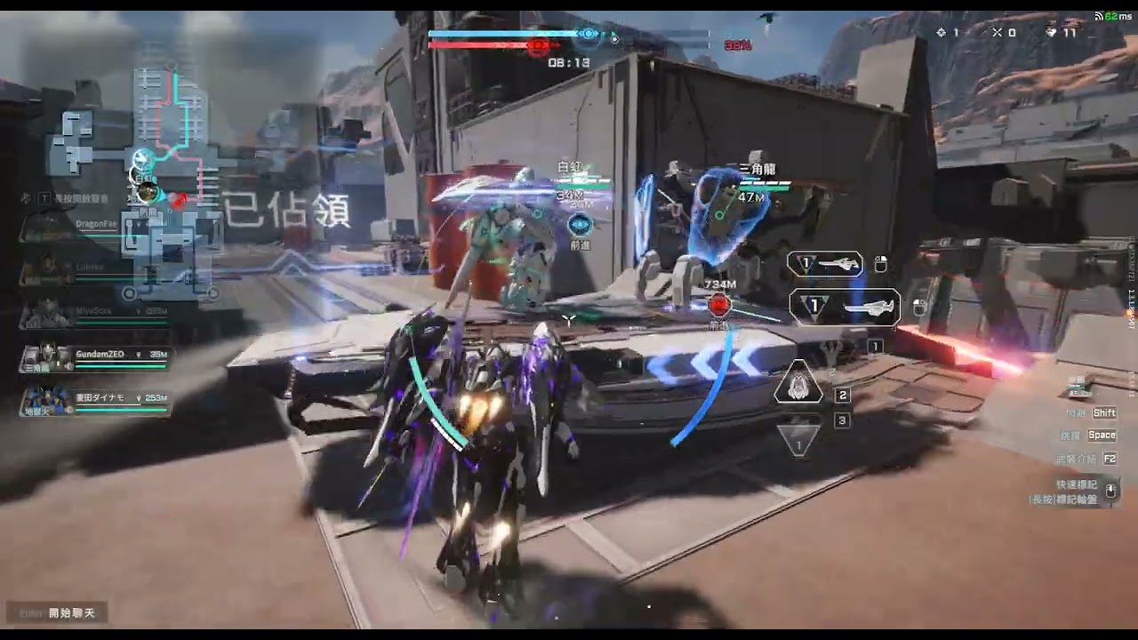 【Mecha Break 紀錄】天梯積分:菁英I，飛景MVP。地圖:龍門發射中心
