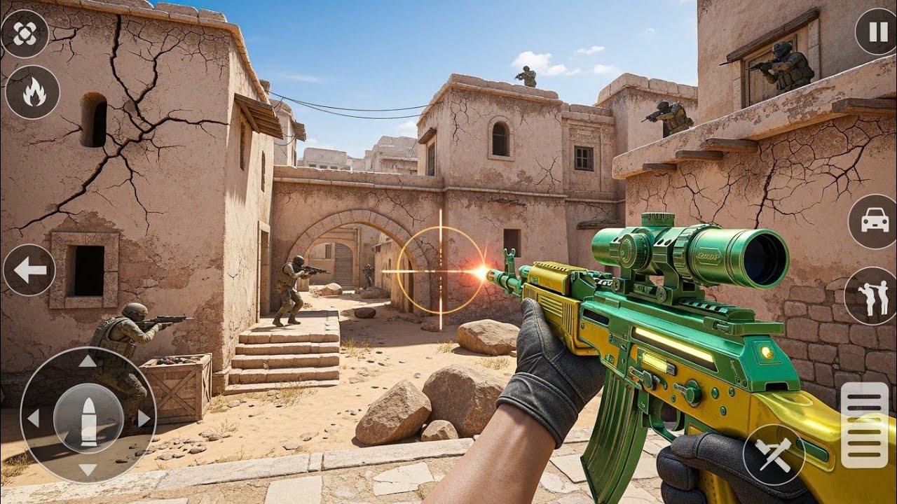 FPS Robot Shooter Strike Anti-Terrorist Shooting 🎮 Android GamePlay