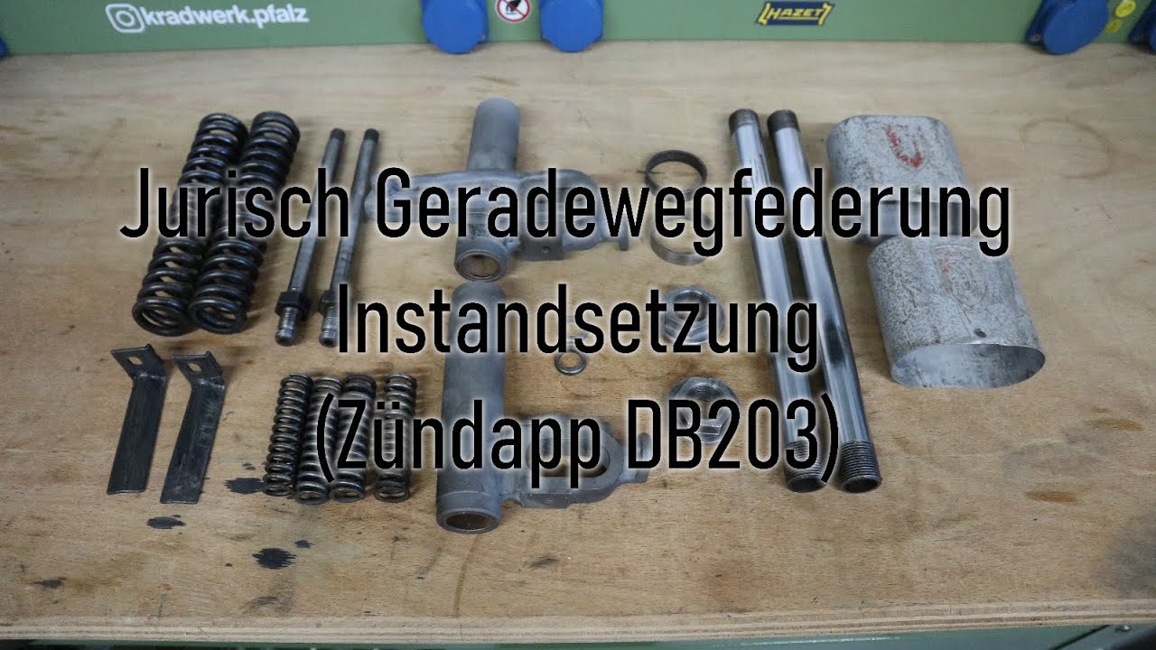 Jurisch Geradewegfederung Instandsetzung (Ohne Zusammenbau/Erklärung) | Zündapp DB203